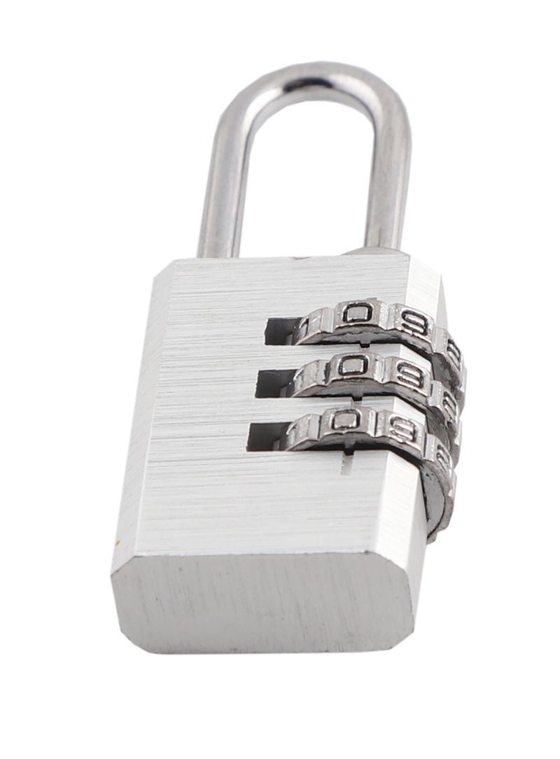 VORHÄNGESCHLOSS mit Code / silber