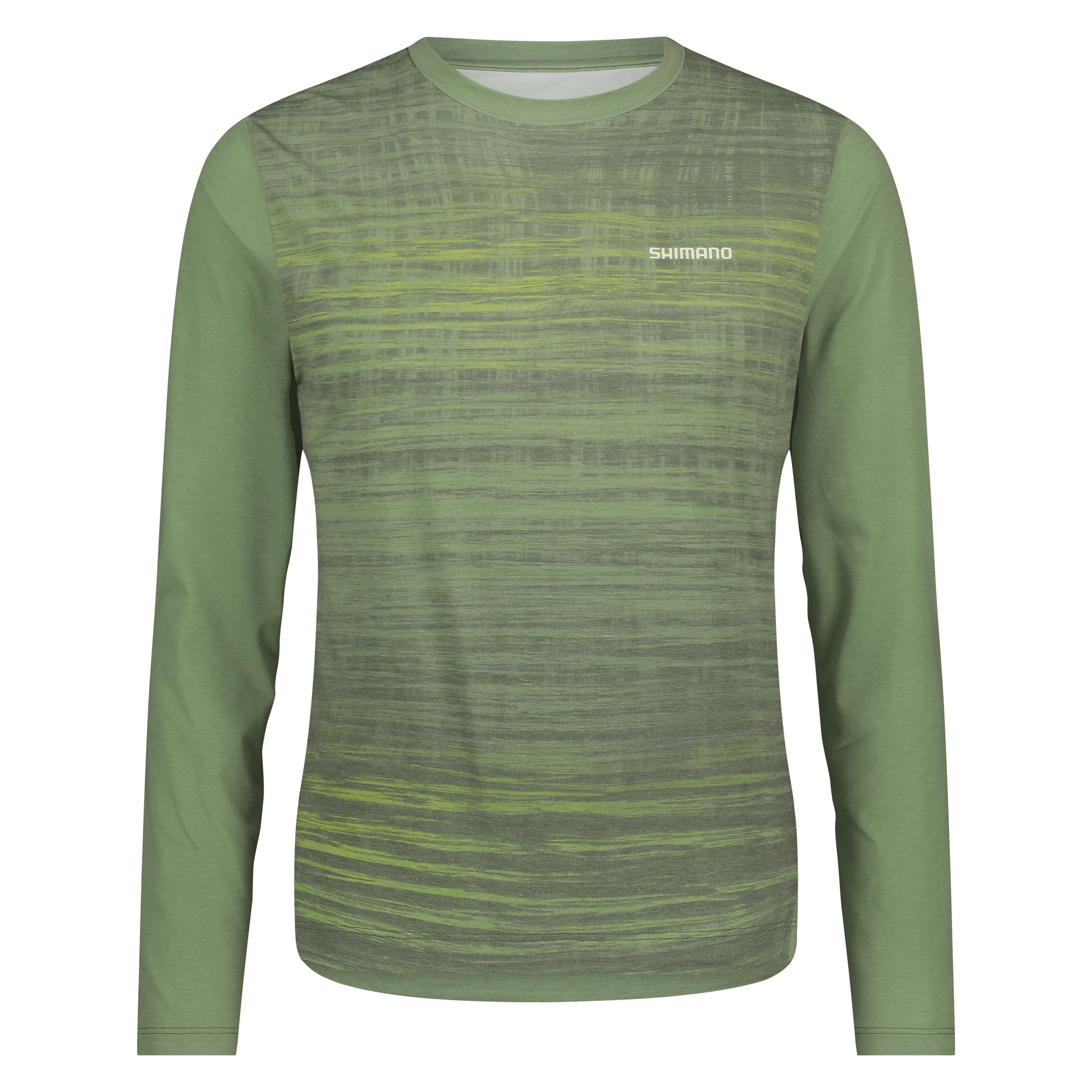 Men Spazio LS Jersey Printed / green / S