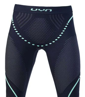 EVOLUTYON Damen-Thermohose / charcoal/anthracite/aqua / XS