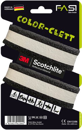 Color-Clett Binde / schwarz