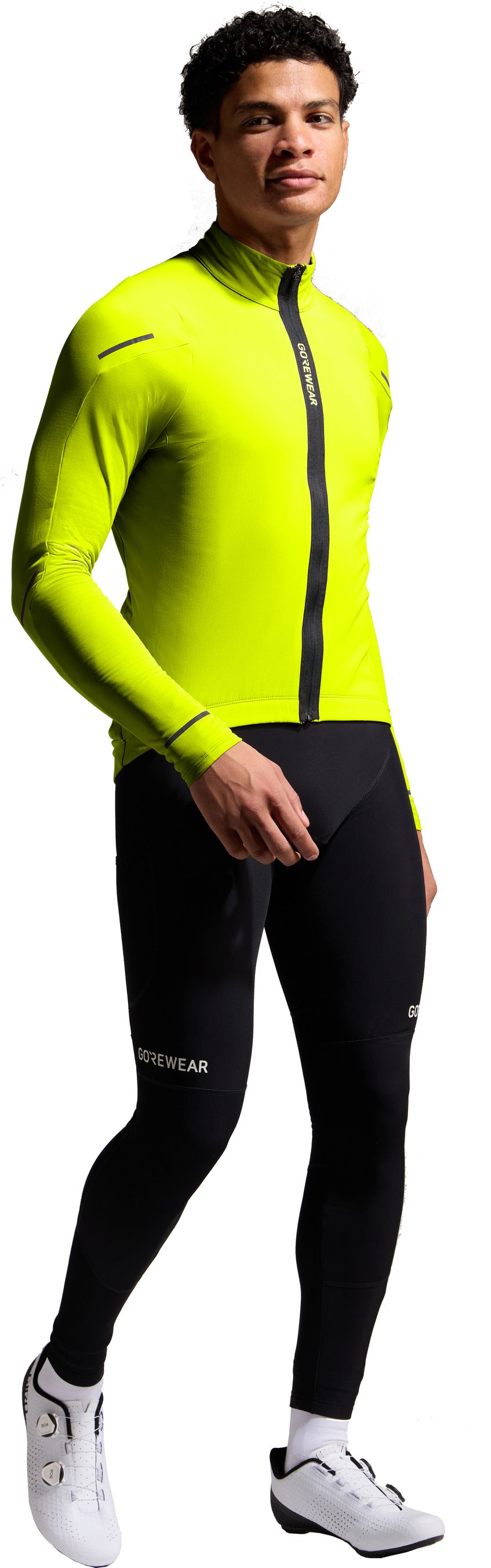 SPINSHIFT THERMO Herren-Thermo-Langarmtrikot / neon yellow / S