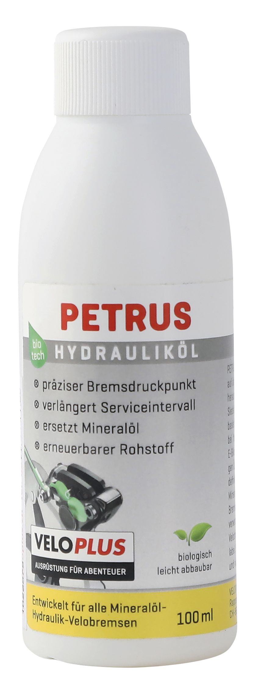 PETRUS HYDRAULIKÖL für Scheibenbremsen 100ml, biologisch leicht abbaubar / 100ML