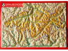 GEORELIEF GRAUBÜNDEN 3D-Postkarte