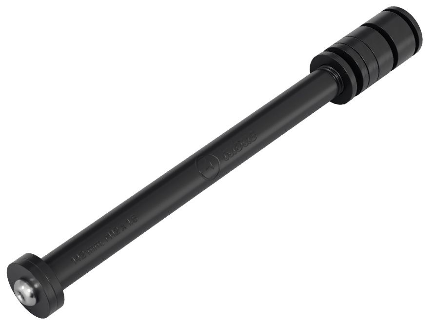 STECKACHSENADAPTER für Gepäckträgermontage / schwarz / M12 x 1.5 169mm
