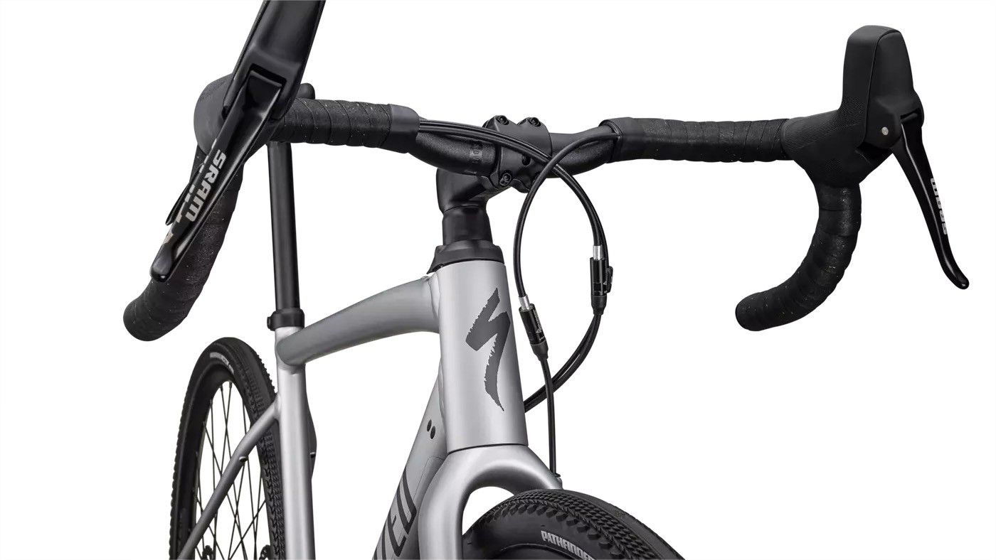 DIVERGE COMP E5 Gravelbike / satin silver dust smoke / 58 CM