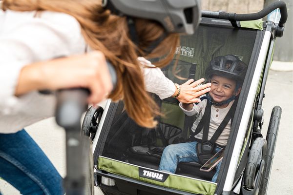 THULE CHARIOT CAB 2 Kinderanhänger / cypress green-black