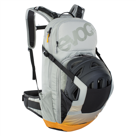 FR ENDURO E-RIDE m. Protektor / stone/bright orange / M/L