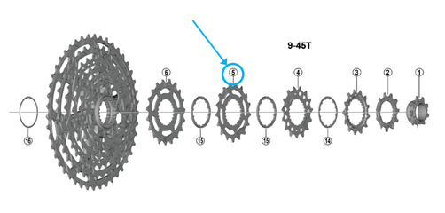 Zahnkranz CS-M9200/CS-M8200 / 17 Zähne