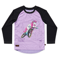 Unicorn Windproof Kids MTB Jersey / pink / 6 Y