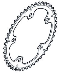 Kettenblatt Alfine FC-S501 / silber / 39 Zähne, für doppelten Hosenschutz