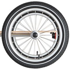Y-FRAME Ersatz-Laufrad 16-Zoll / schwarz