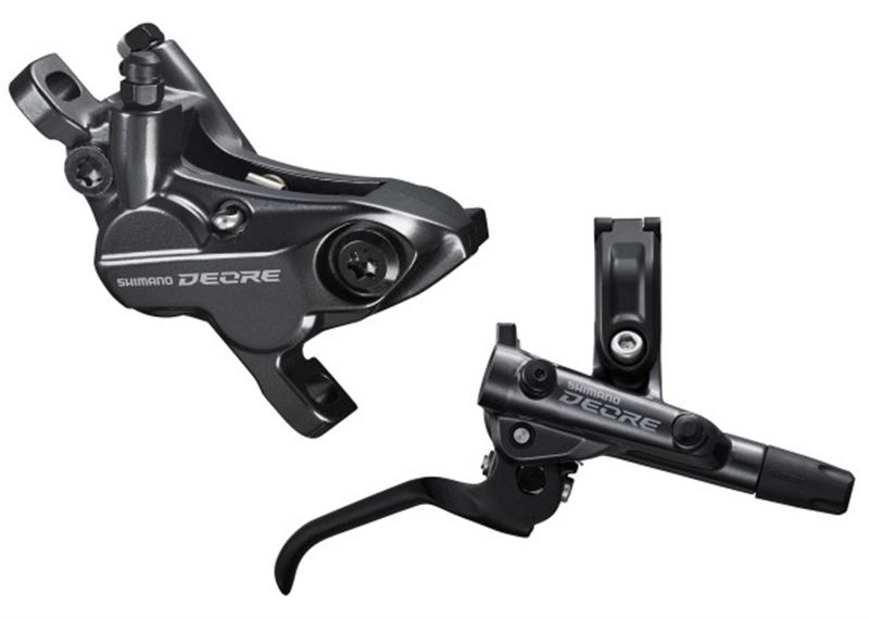 DEORE M6120 4-Kolben Scheibenbrems-Set / schwarz / hinten