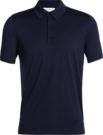 TECH LITE II Herren-Merino-Kurzarm-Poloshirt / midnight navy / XL