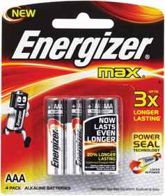 Batterien - ALKALI Batterie AAA, Energizer MAX von ENERGIZER
