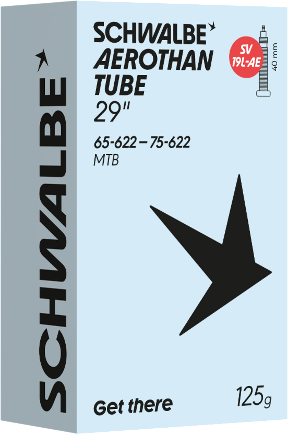 AEROTHAN Schlauch Prestaventil / 29", SV19L-AE, 40mm, 65/75-622