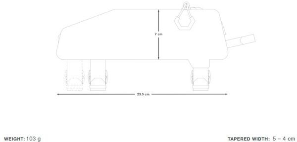 EXPEDITION TOP TUBE PACK Oberrohrtasche / black / 0.6l