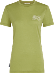 TL ADVENTURE RIDE Damen-Merino-Kurzarmshirt / olive / M