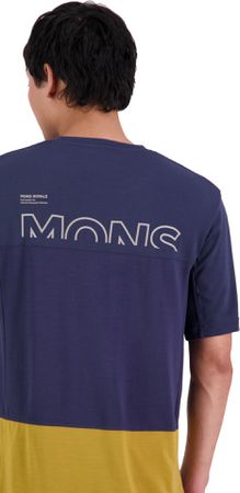 TARN Herren-Merino-Kurzarmshirt / cumin/midnight / XXL