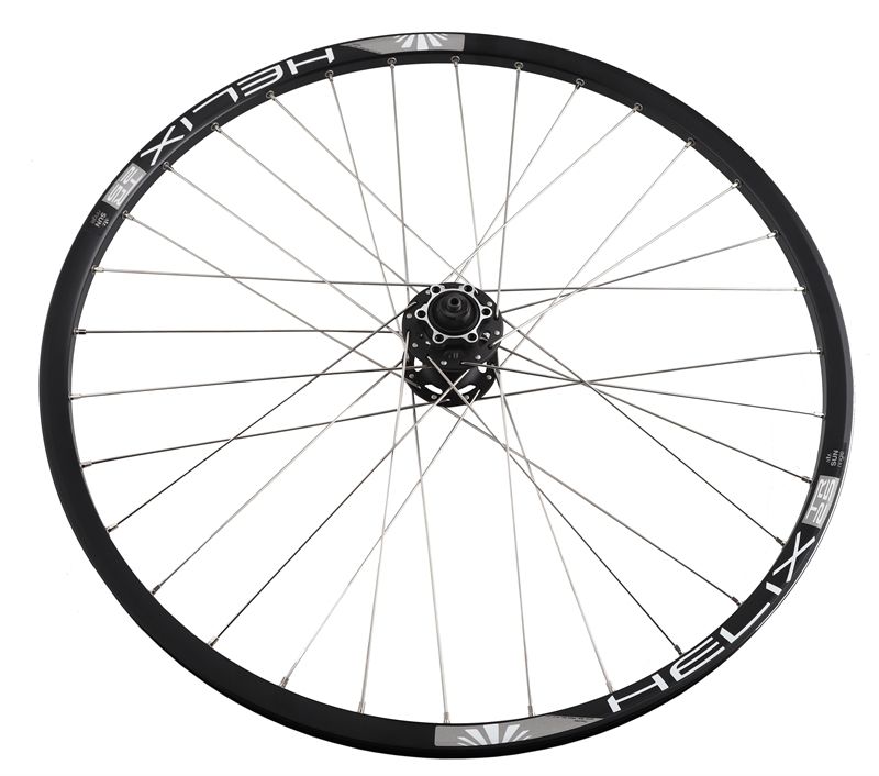 KONSTANT Vorderrad / schwarz / 26" HELIX Felge 25mm Disc Centerlock, XT Nabe HB-M800B, 100/5mm, Schnellspanner