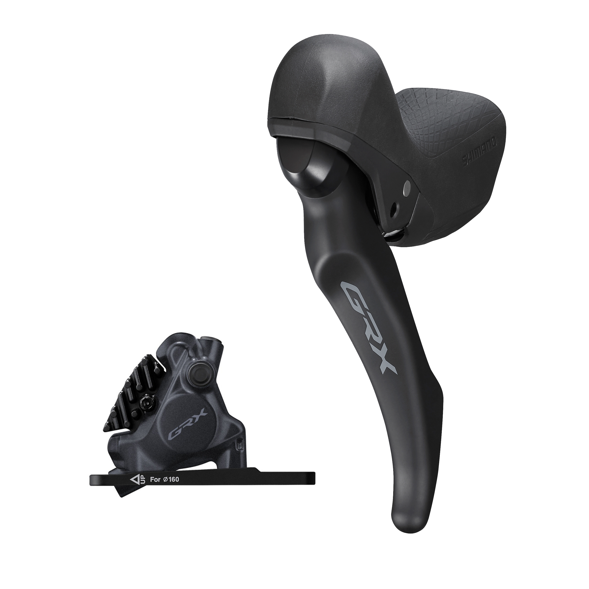 Scheibenbremsen-Set GRX BR-RX410 mit ST-RX600 / schwarz / vorne, Hebel links, bremsen, 100 cm