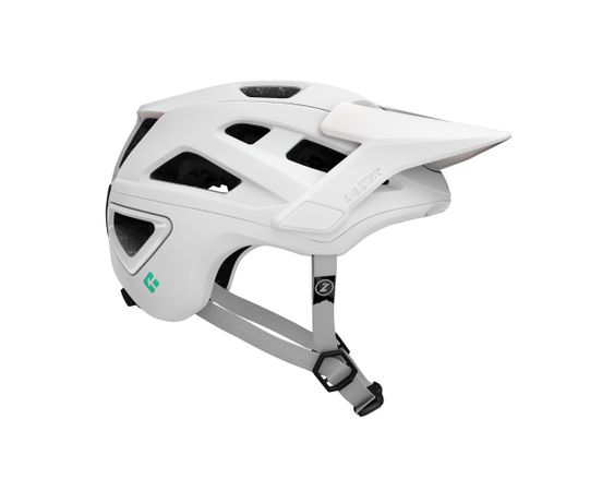 LAZER Unisex MTB Jackal KinetiCore Helm / matte full white / L