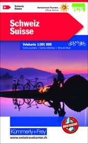 Karten Schweiz Velo und Bike - VELOREISEKARTE Schweiz VCS von VCS