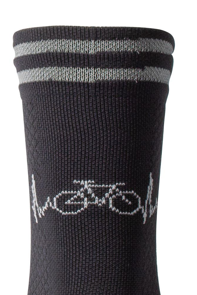 VELO - reflektierende Velosocken / schwarz / M=40-43