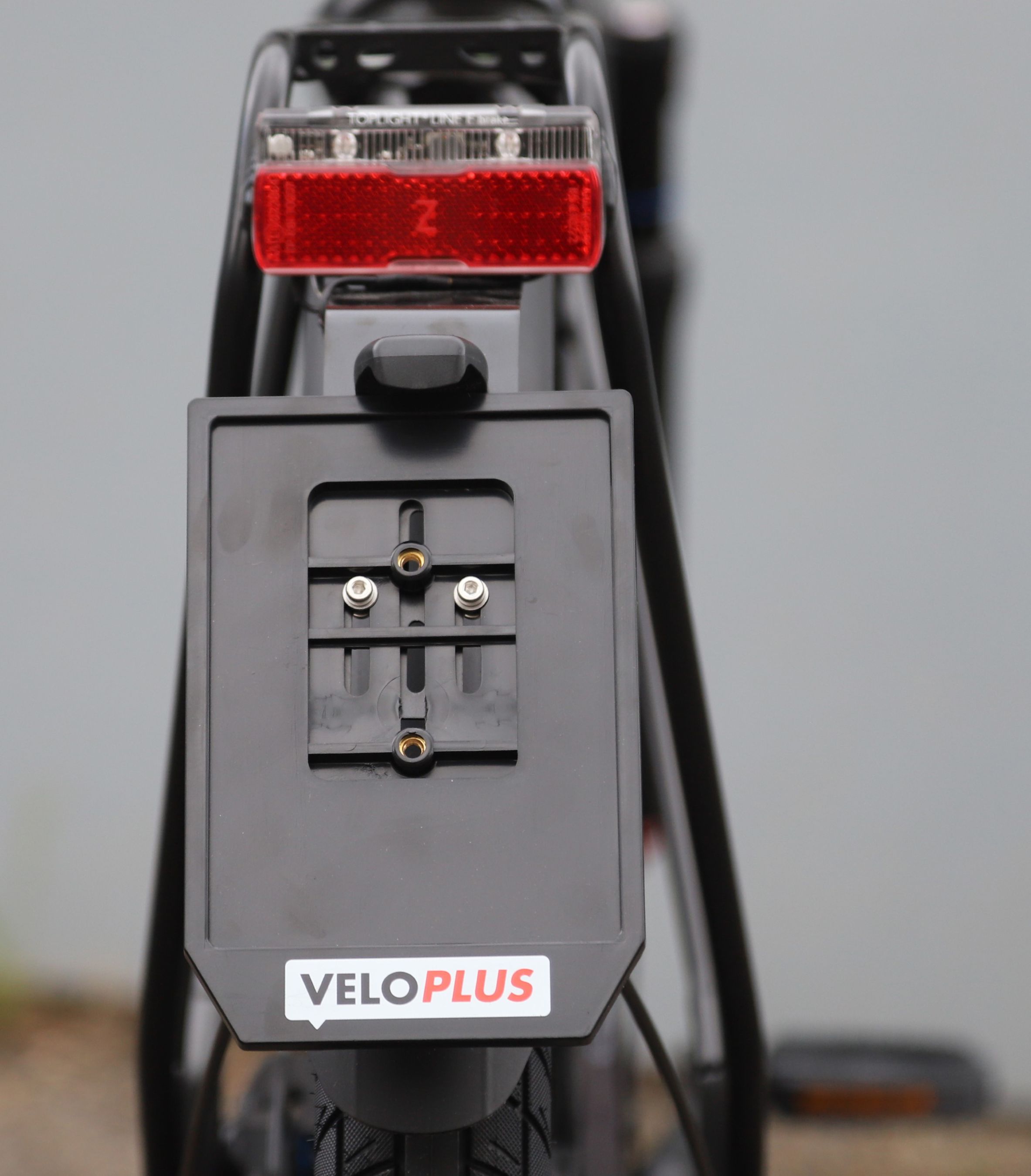 Rahmen Nummernschilder für E-Bikes Veloplus Logo / schwarz