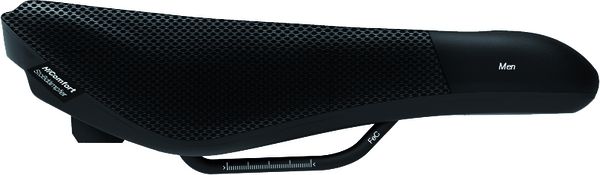 Sattel Fisio ClimaVent Gel Man / schwarz / 187 mm, Max.12-15 cm