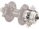 SINGLE SPEED RITZEL für Shimano Freilauf / silber / 17 Zähne