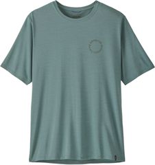 CAP COOL Herren-Kurzarmshirt / blue sage / S