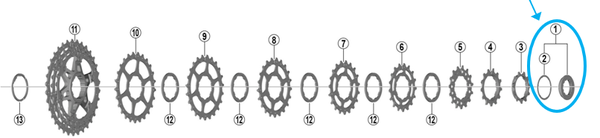 Lock-Ring Kassetten 12-Gang / CS-HG700-11
