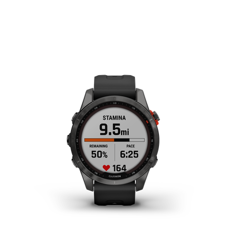 FENIX 7S SOLAR Multisportuhr 42mm / schiefergrau mit schwarzem armband