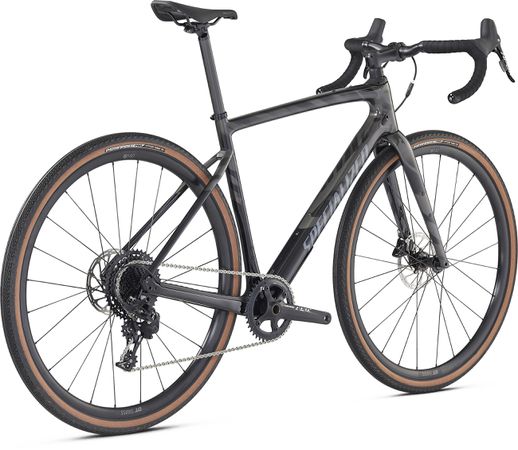 DIVERGE SPORT CARBON Gravelbike / gloss smoke black transparent chrome wild / 49 CM