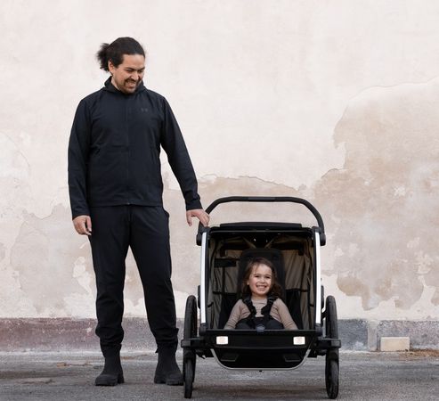 THULE CHARIOT CROSS 2 Gen. 2 Kinderanhänger / alu/faded khaki