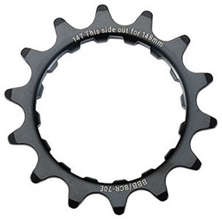 BCR-70E Bosch-Motorritzel für Einbaubreite 135/142mm und 148mm Boost mit Verschlussring / schwarz / 15 Zähne