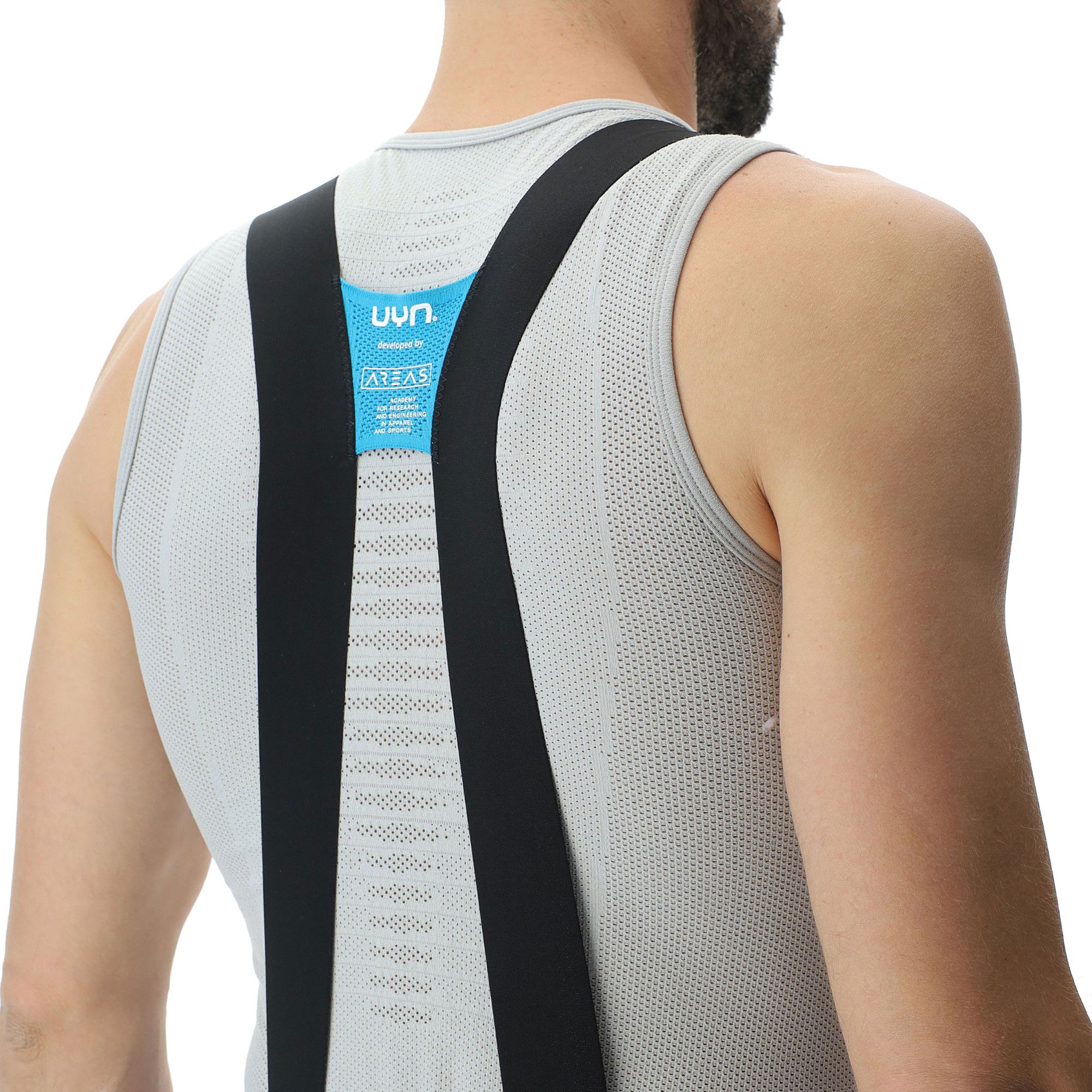 CYCLIST Herren-Singlet / nautical grey / white / L/XL