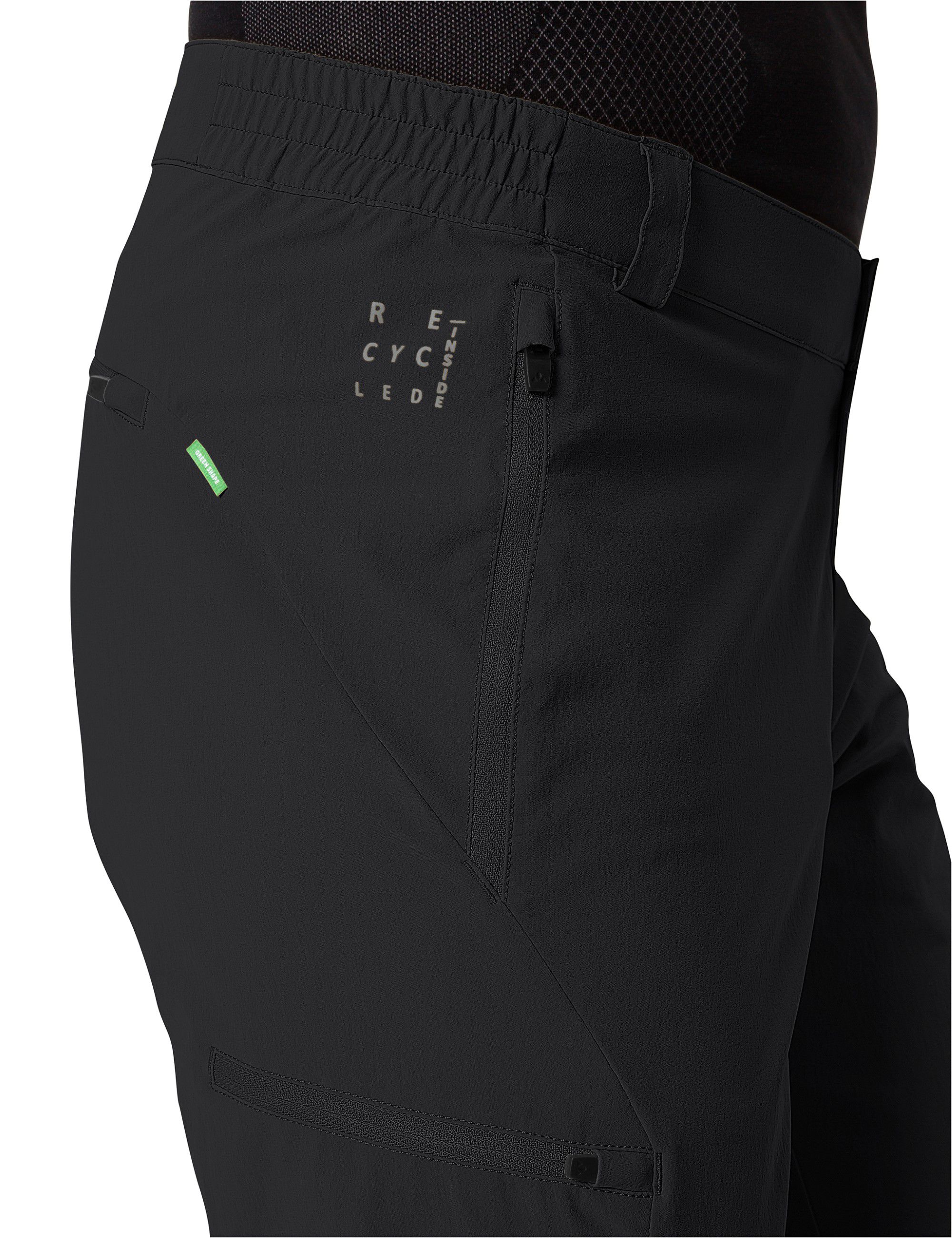 YARAS Herren-Zip-off-Tourenhose / black / L