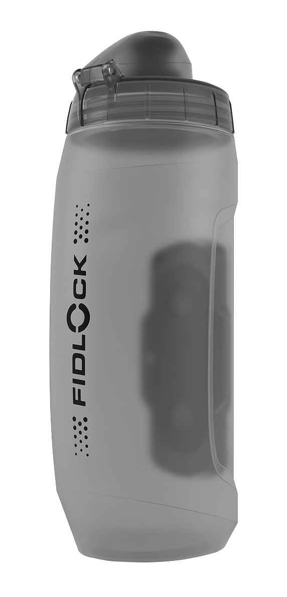 TWIST Ersatz-Bidon oval mit Connector flaschenseitig, transparent black