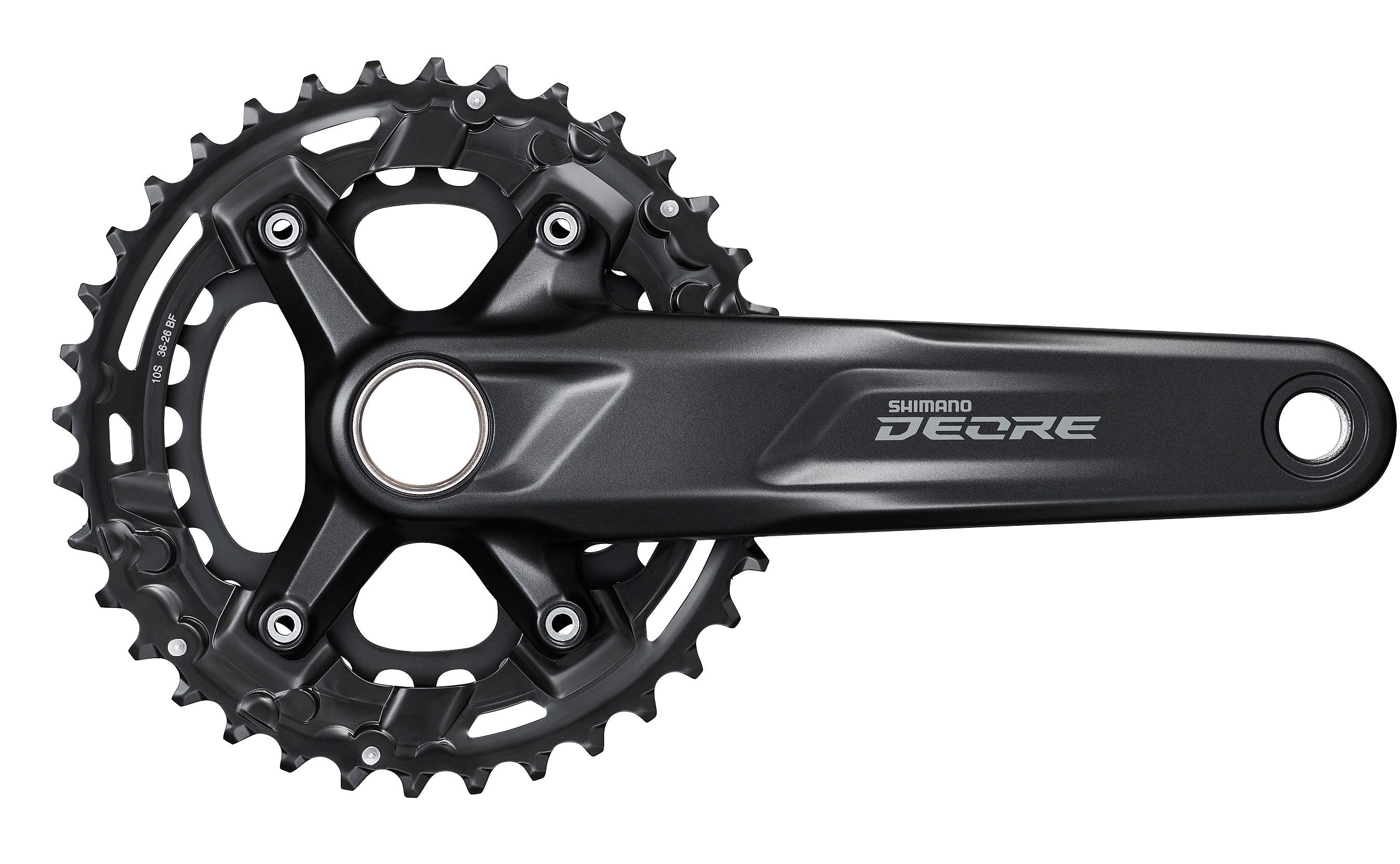 Kettenradgarnitur Deore FC-M4100 Double 10-Gang / schwarz / 170 mm, 51.8 mm