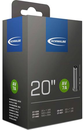 SCHWALBE STANDARD Schlauch / 20", SV7, 40mm, 40/62-406