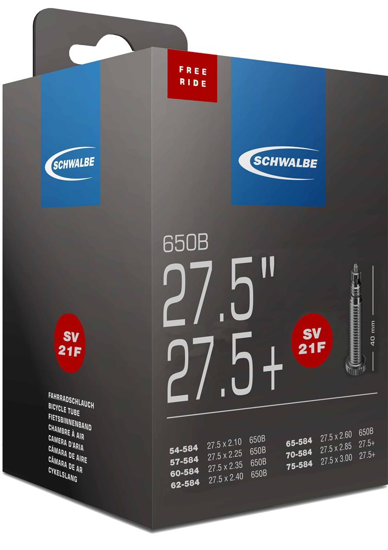 SCHWALBE FREERIDE Schlauch / 27.5", SV21F, 40mm, 54/75-584