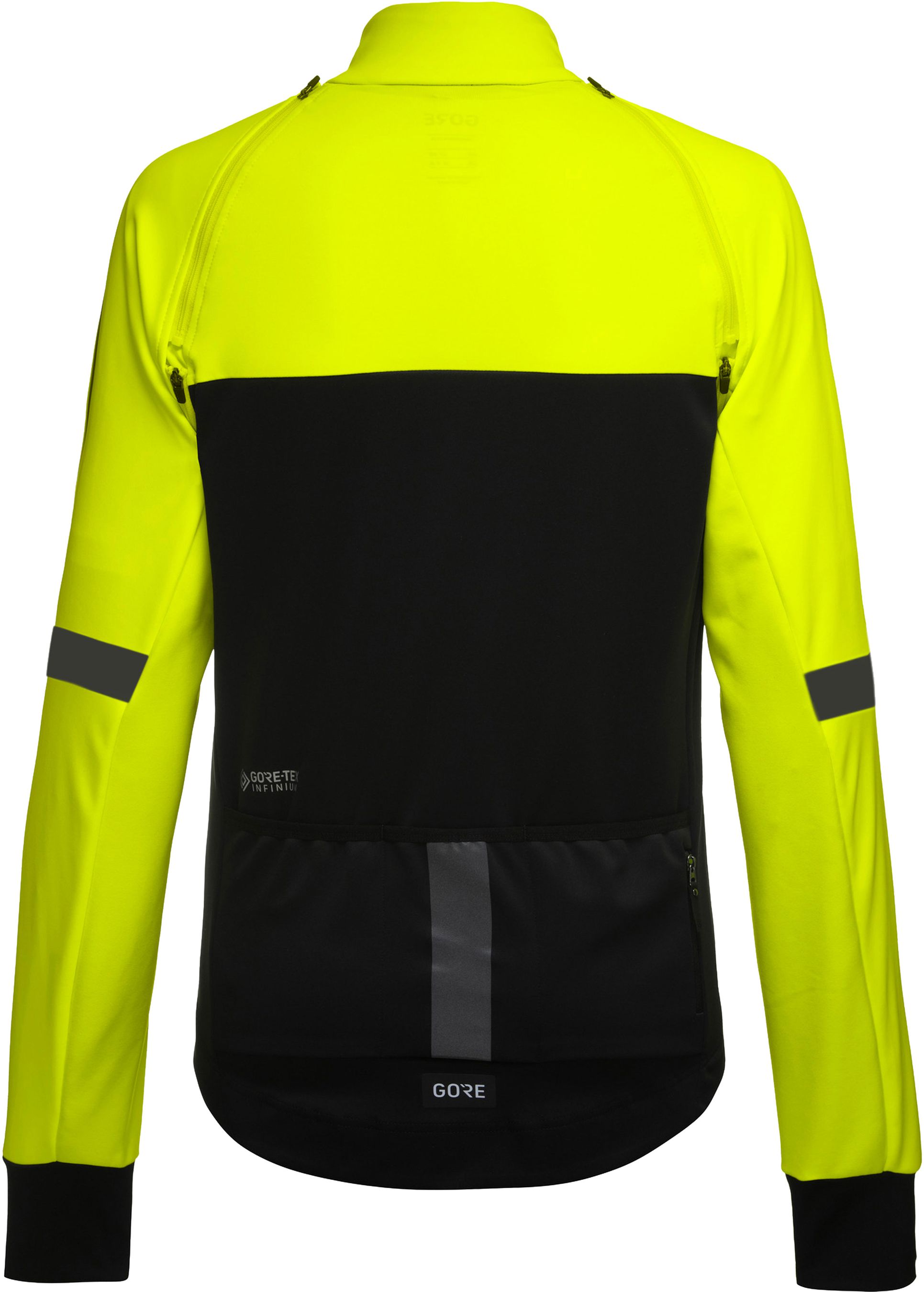 PHANTOM Damen-Zip-off-Softshelljacke / black/neon yellow / 34