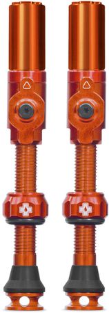 Tubeless Valves Big Bore Hybrid / Orange / 75 mm