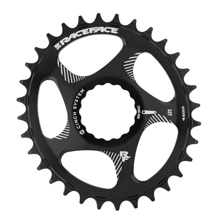 RF DM Oval Chainring Sram1x10-12/SHI 11SPD52/56CL / black matt / 28T