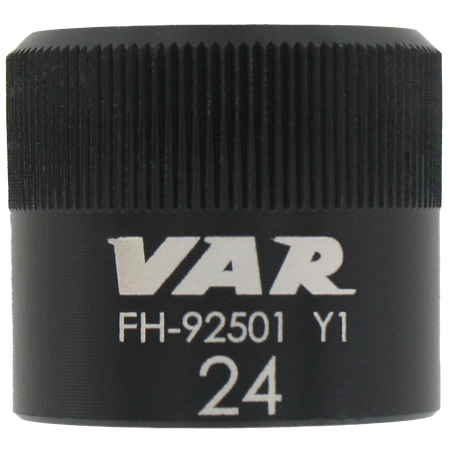 Steckschlüssel 6-Kant schwarz / schwarz / 24 mm