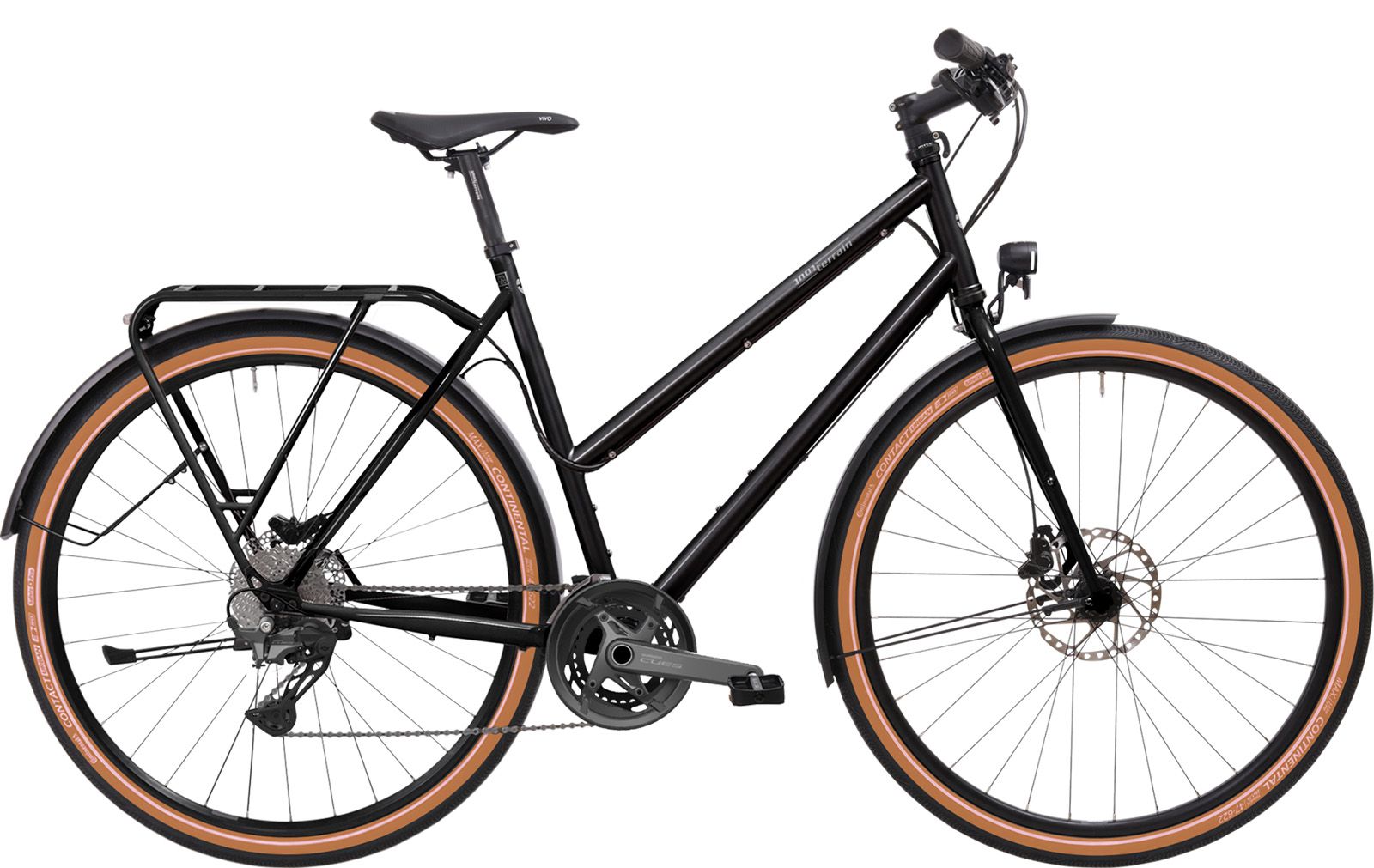 AMBER ROAD TRAPEZ SELECT 6.1 Tourenvelo / schwarz glanz / S