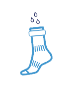 MAUTBY WARM WEATHER ANKLE wasserdichte Socken / black grey / XL=47-49