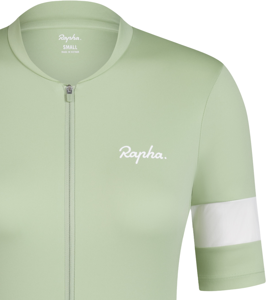 CORE Damen-Kurzarmtrikot / reseda/white alyssum / M