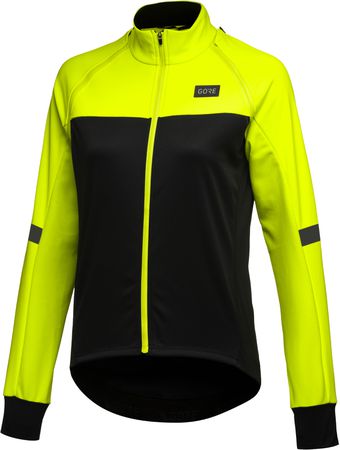 PHANTOM Damen-Zip-off-Softshelljacke / black/neon yellow / 34